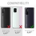 kwmobile Handyhülle für Xiaomi Mi Note 10 Lite Hülle - Silikon Case - Schutzhülle Cover