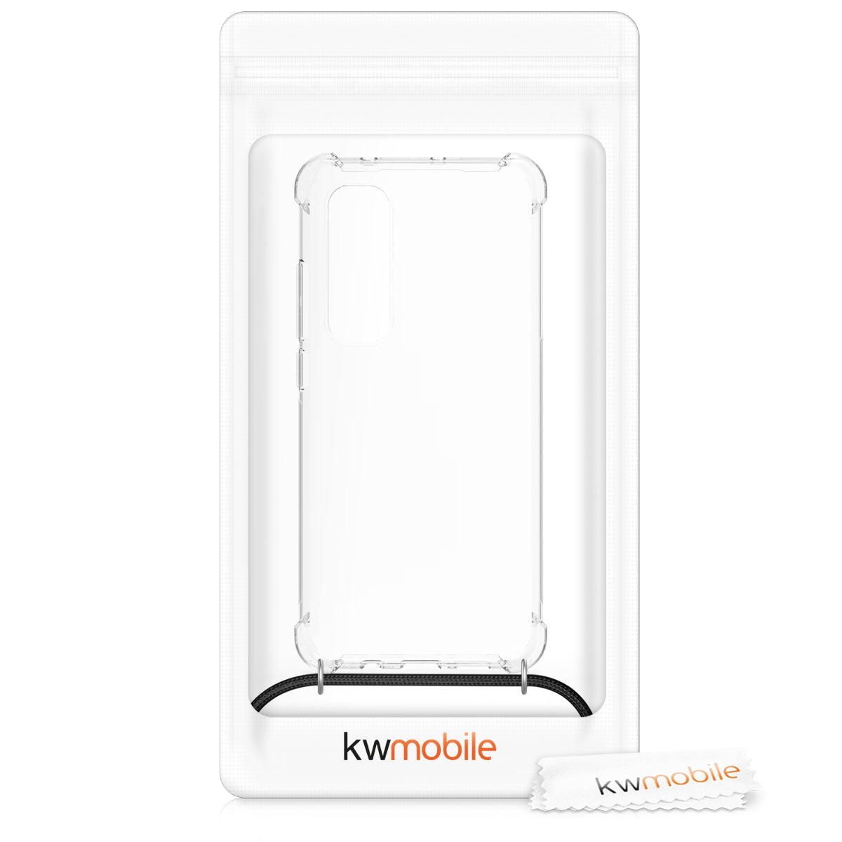 kwmobile Necklace Case kompatibel mit Xiaomi Mi Note 10 Lite Hülle Silikon Cover mit Handykette Band Handyhülle