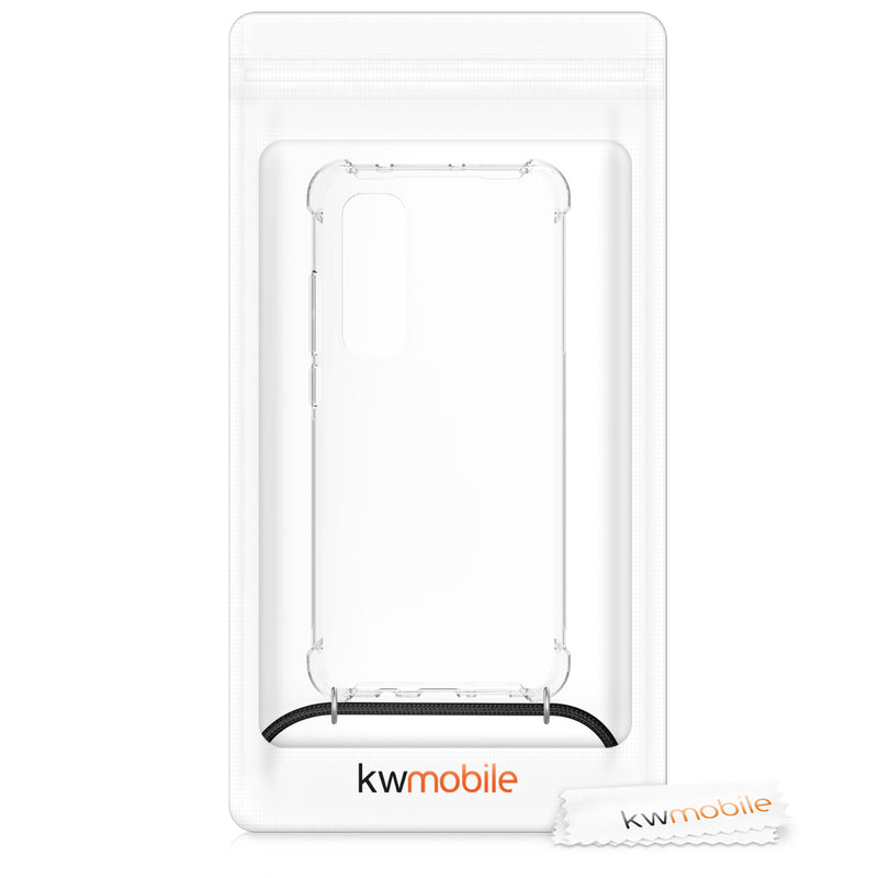 kwmobile Necklace Case kompatibel mit Xiaomi Mi Note 10 Lite Hülle Silikon Cover mit Handykette Band Handyhülle