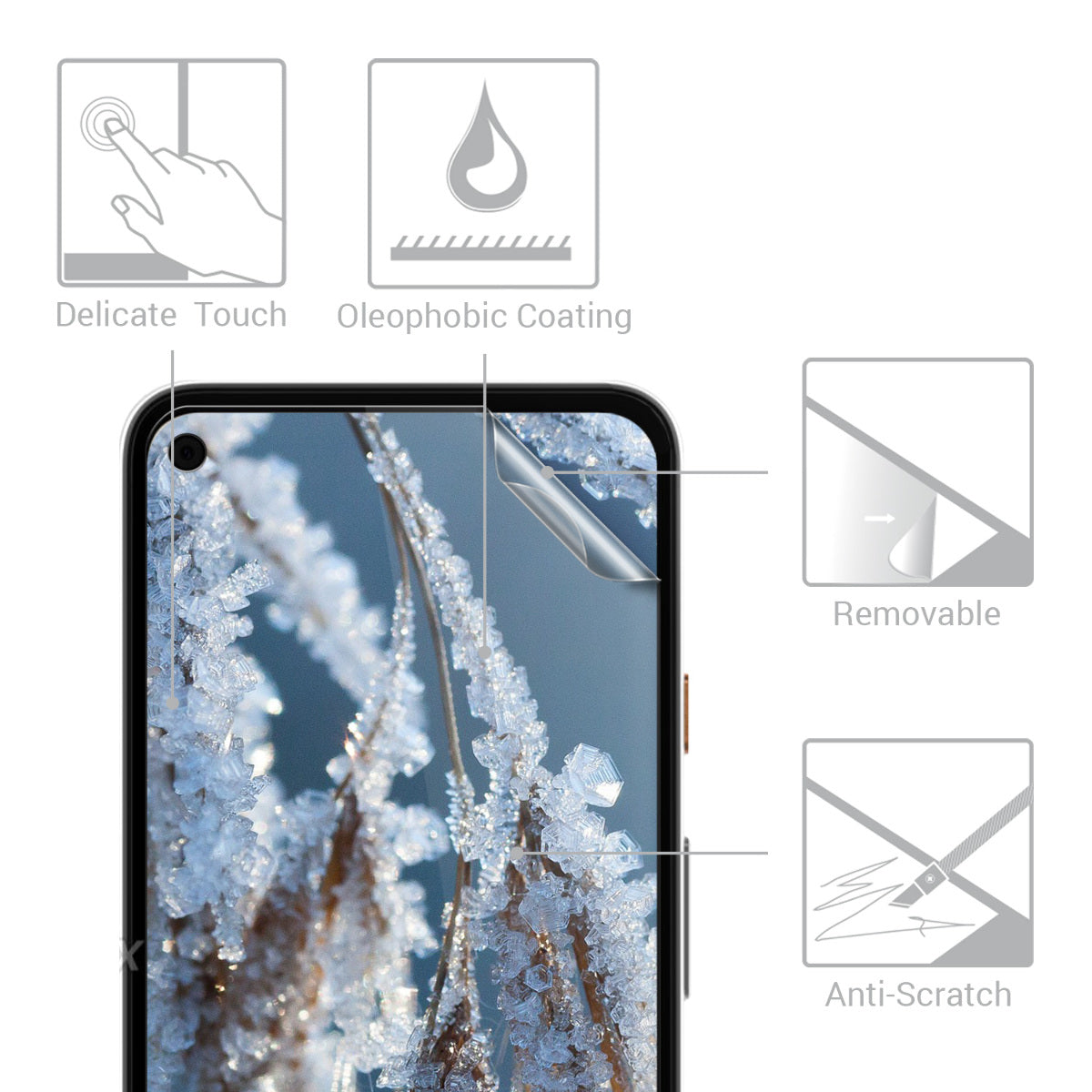 3x Folie kristallklar für Google Pixel 4a
