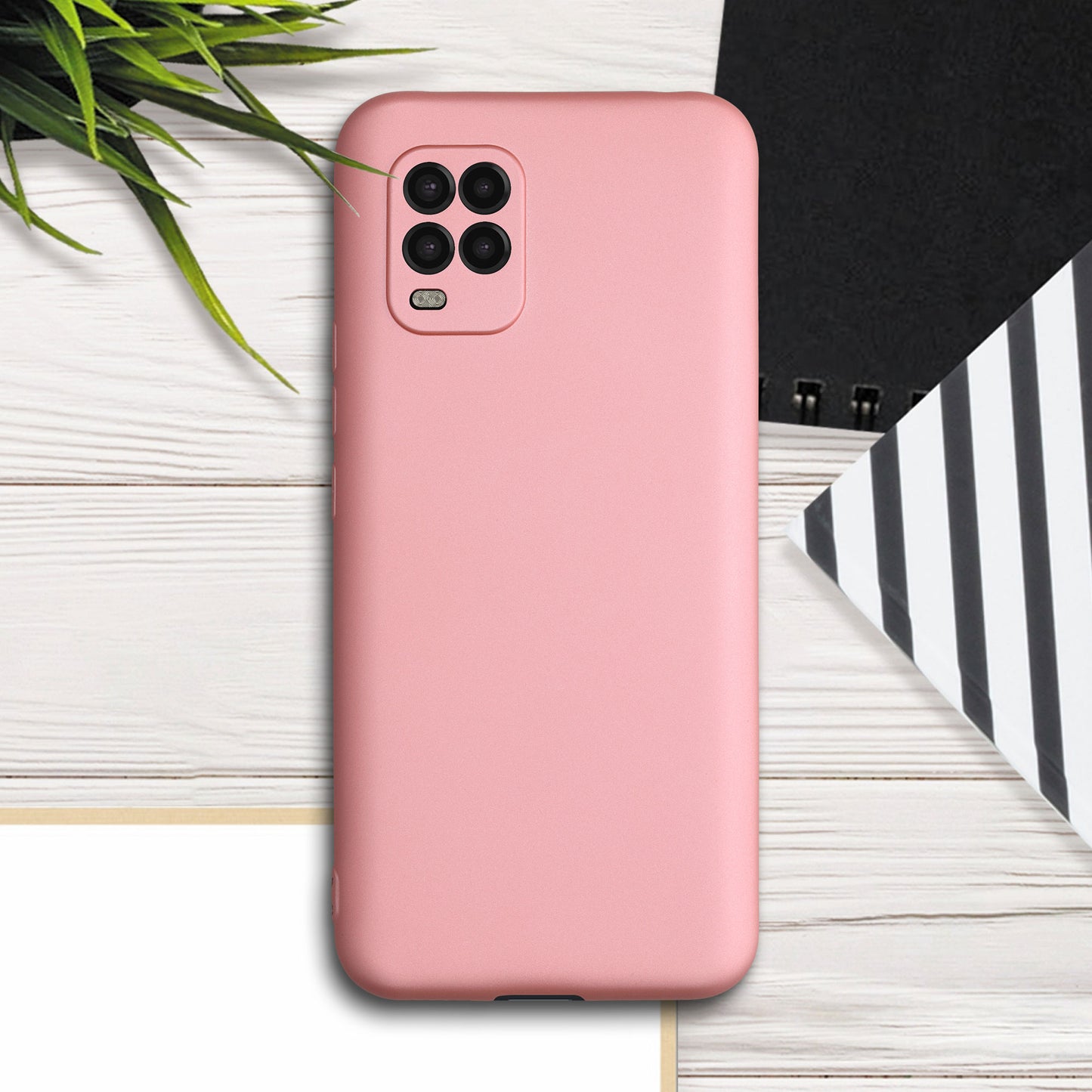kwmobile Handyhülle für Xiaomi Mi 10 Lite (5G) Hülle - Silikon Case metallisch schimmernd - Schutzhülle Cover