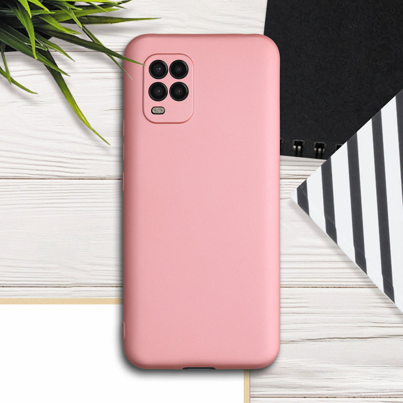 kwmobile Handyhülle für Xiaomi Mi 10 Lite (5G) Hülle - Silikon Case metallisch schimmernd - Schutzhülle Cover