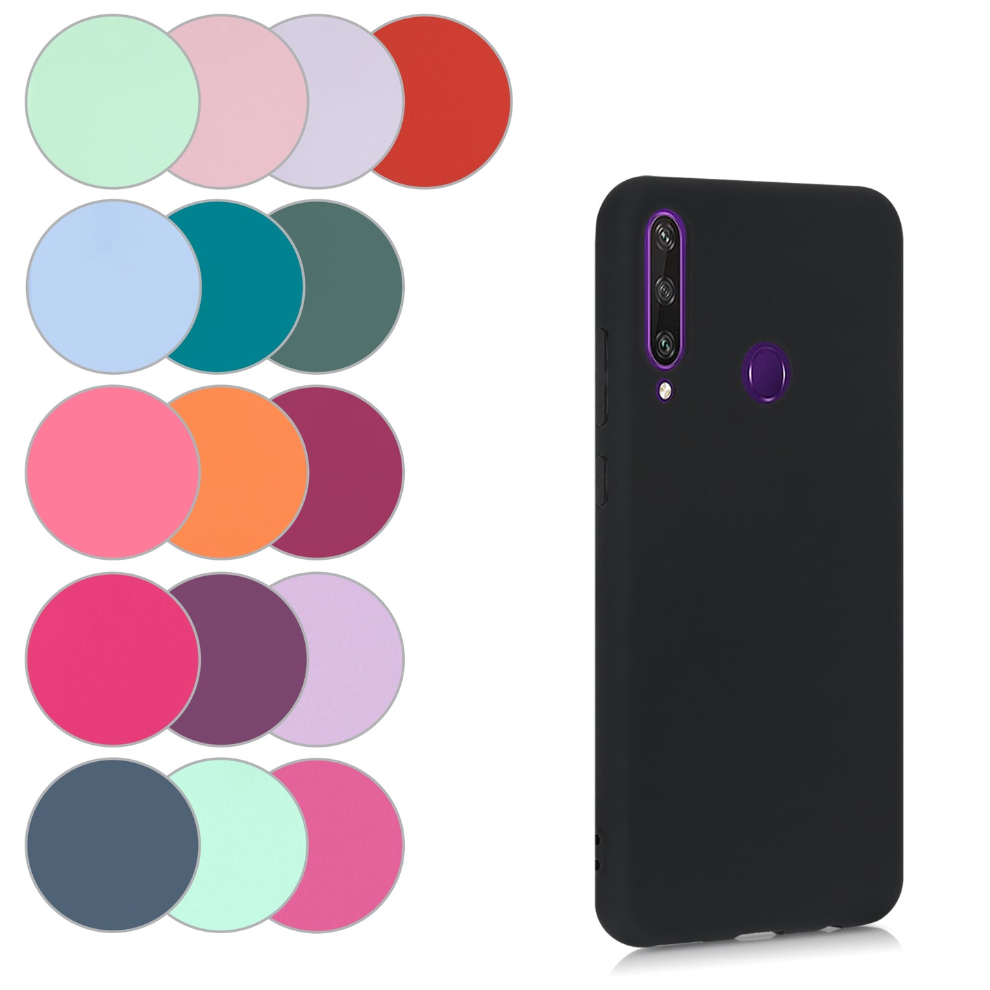 kwmobile Handyhülle für Huawei Y6p Hülle Kabelloses Laden Schutzhülle Cover