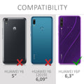 kwmobile Handyhülle für Huawei Y6p Hülle Kabelloses Laden Schutzhülle Cover