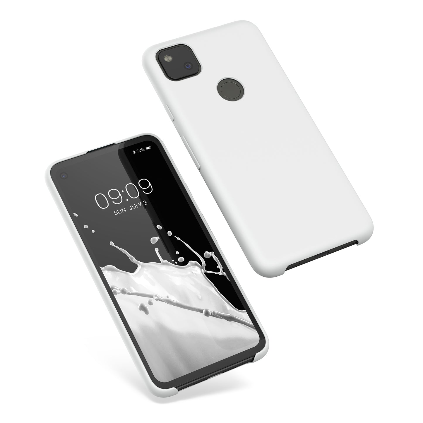 kwmobile Handyhülle für Google Pixel 4a - Case Silikon - Kabelloses Laden - Schutzhülle Cover