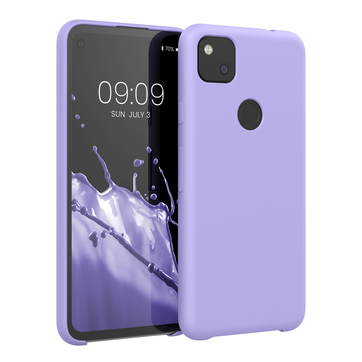 kwmobile Handyhülle für Google Pixel 4a - Case Silikon - Kabelloses Laden - Schutzhülle Cover