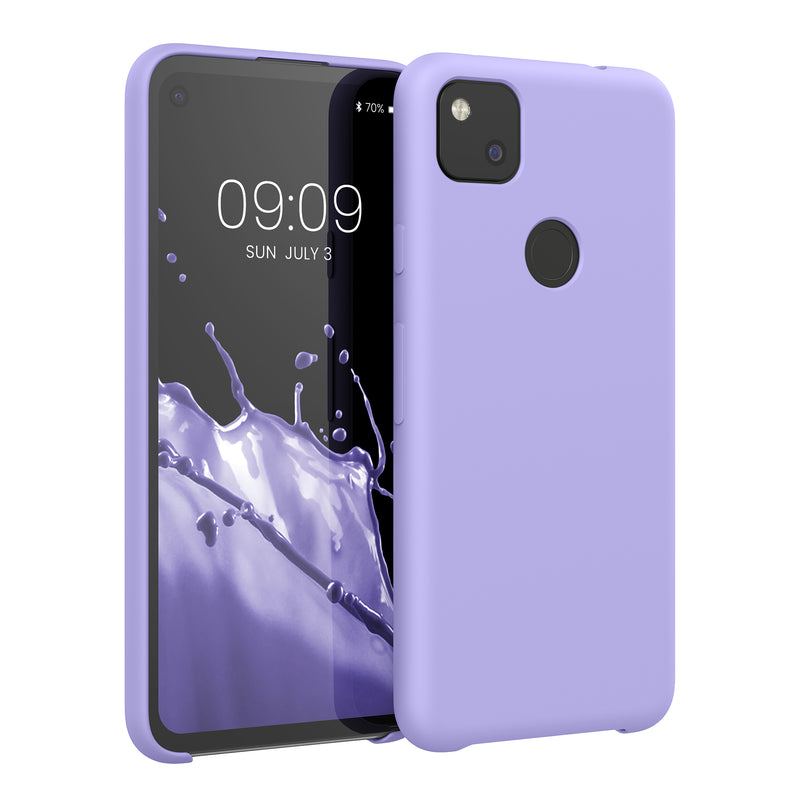kwmobile Handyhülle für Google Pixel 4a - Case Silikon - Kabelloses Laden - Schutzhülle Cover