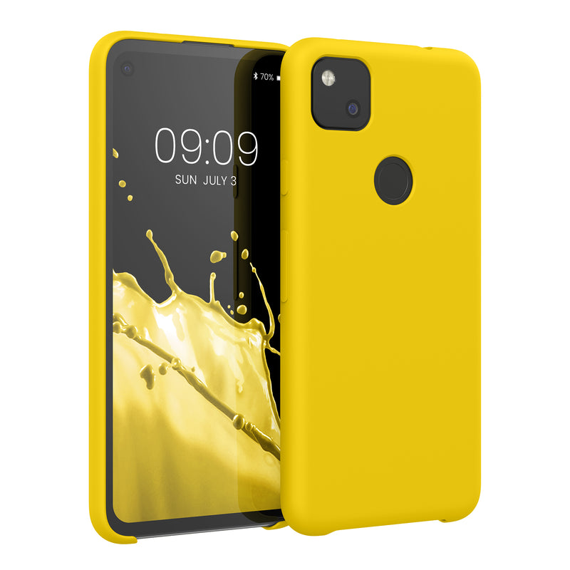 kwmobile Handyhülle für Google Pixel 4a - Case Silikon - Kabelloses Laden - Schutzhülle Cover