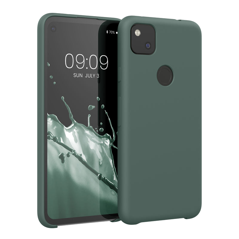 kwmobile Handyhülle für Google Pixel 4a - Case Silikon - Kabelloses Laden - Schutzhülle Cover