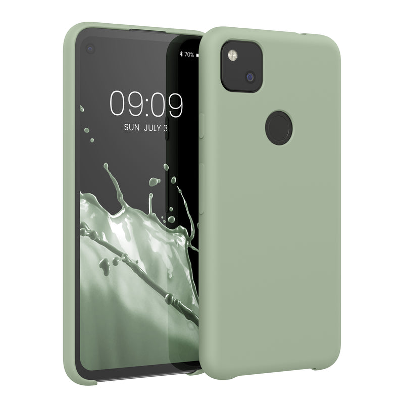 kwmobile Handyhülle für Google Pixel 4a - Case Silikon - Kabelloses Laden - Schutzhülle Cover
