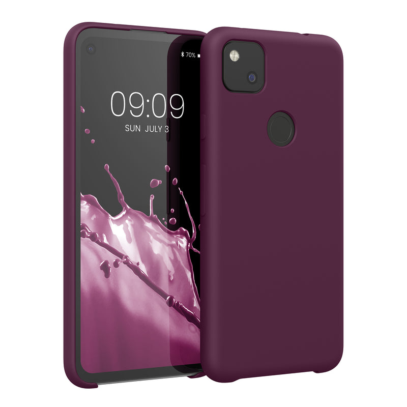 kwmobile Handyhülle für Google Pixel 4a - Case Silikon - Kabelloses Laden - Schutzhülle Cover