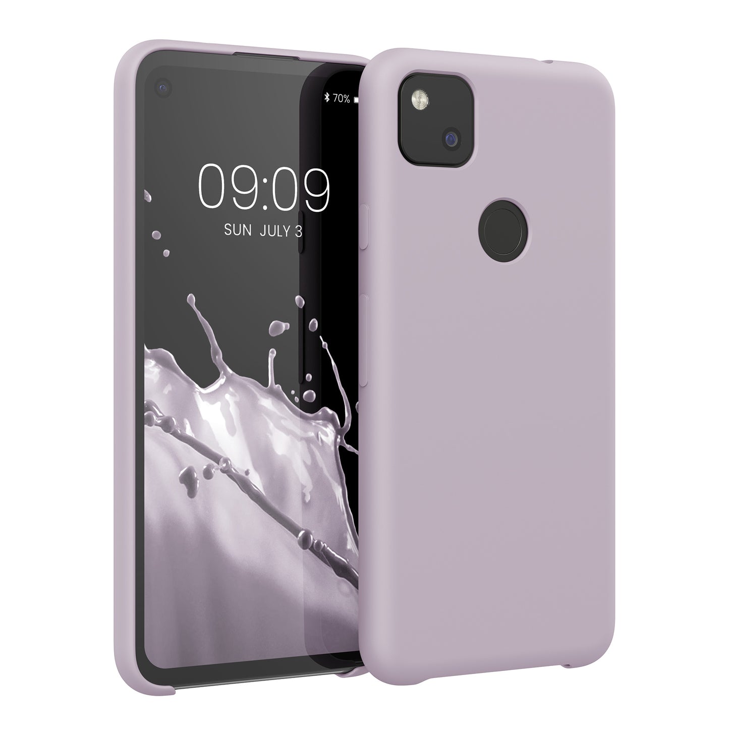 kwmobile Handyhülle für Google Pixel 4a - Case Silikon - Kabelloses Laden - Schutzhülle Cover