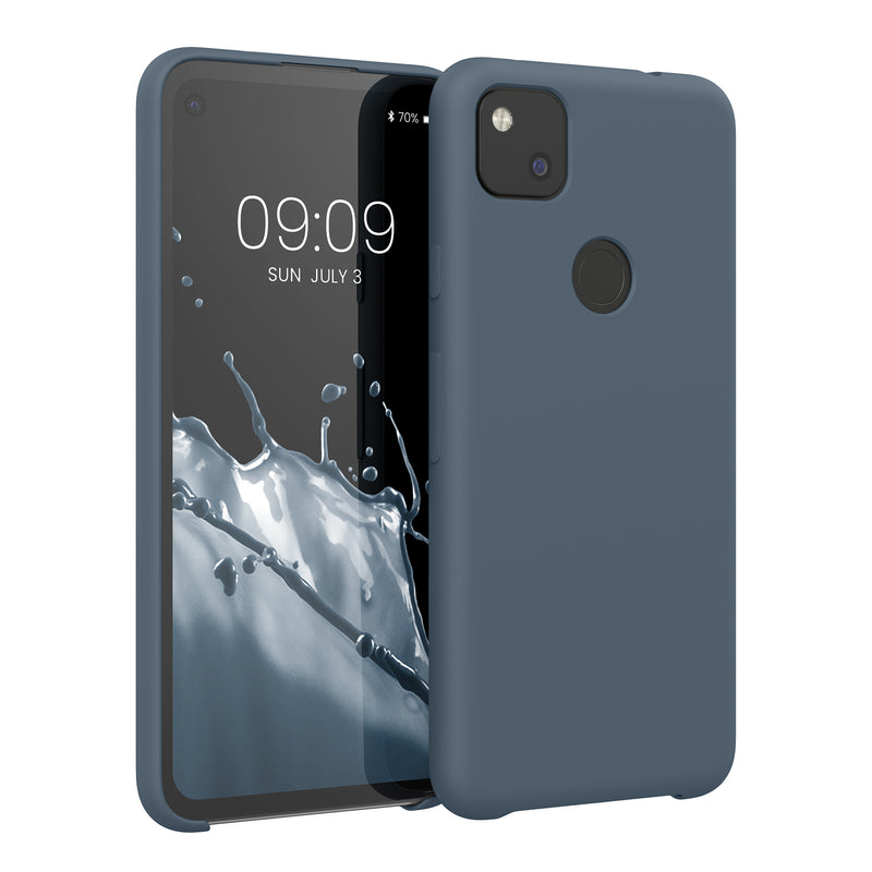 kwmobile Handyhülle für Google Pixel 4a - Case Silikon - Kabelloses Laden - Schutzhülle Cover