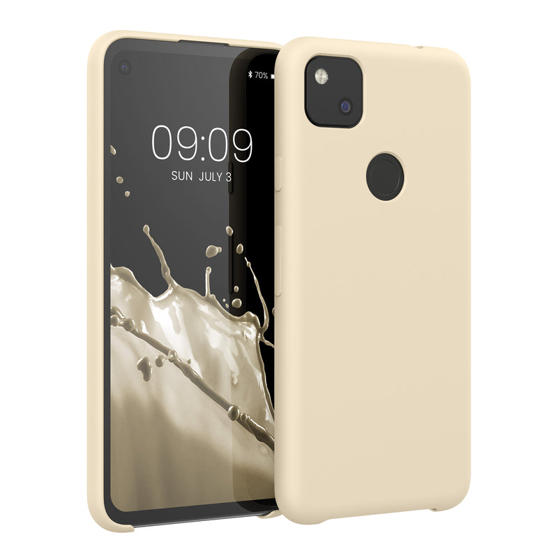 kwmobile Handyhülle für Google Pixel 4a - Case Silikon - Kabelloses Laden - Schutzhülle Cover