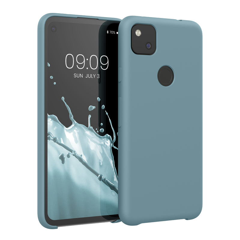 kwmobile Handyhülle für Google Pixel 4a - Case Silikon - Kabelloses Laden - Schutzhülle Cover