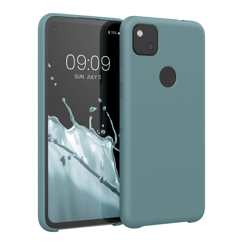 kwmobile Handyhülle für Google Pixel 4a - Case Silikon - Kabelloses Laden - Schutzhülle Cover