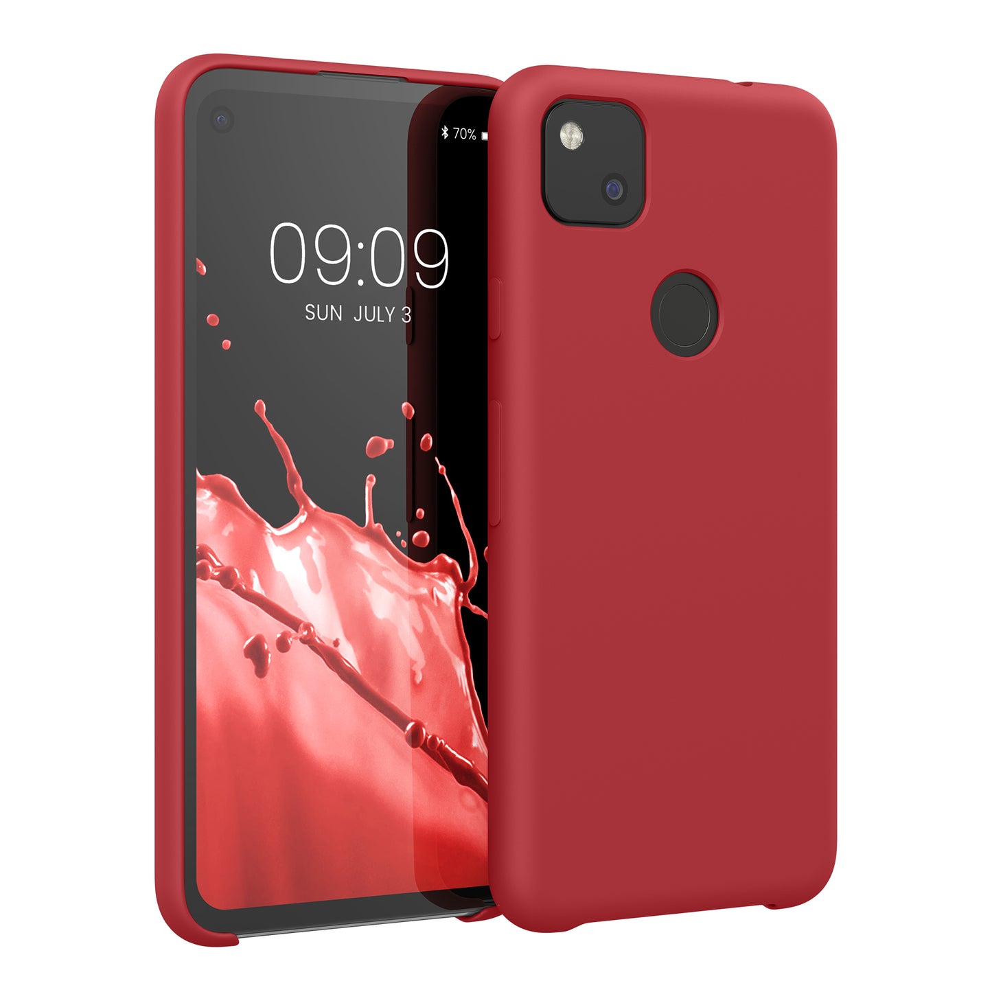 kwmobile Handyhülle für Google Pixel 4a - Case Silikon - Kabelloses Laden - Schutzhülle Cover