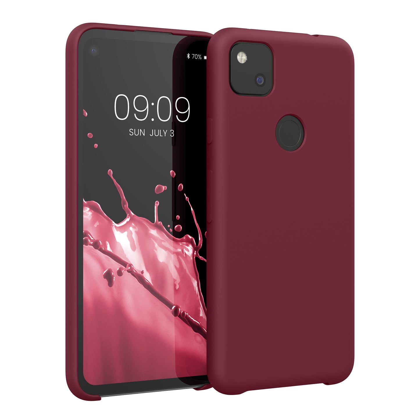 kwmobile Handyhülle für Google Pixel 4a - Case Silikon - Kabelloses Laden - Schutzhülle Cover