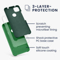 kwmobile Handyhülle für Google Pixel 4a - Case Silikon - Kabelloses Laden - Schutzhülle Cover