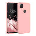 kwmobile Hülle kompatibel mit Google Pixel 4a Hülle gummierte Silikon Handyhülle Schutzhülle für kabelloses Laden Case
