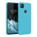 kwmobile Hülle kompatibel mit Google Pixel 4a Hülle gummierte Silikon Handyhülle Schutzhülle für kabelloses Laden Case