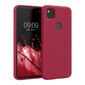 kwmobile Hülle kompatibel mit Google Pixel 4a Hülle gummierte Silikon Handyhülle Schutzhülle für kabelloses Laden Case