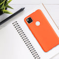kwmobile Hülle kompatibel mit Google Pixel 4a Hülle gummierte Silikon Handyhülle Schutzhülle für kabelloses Laden Case