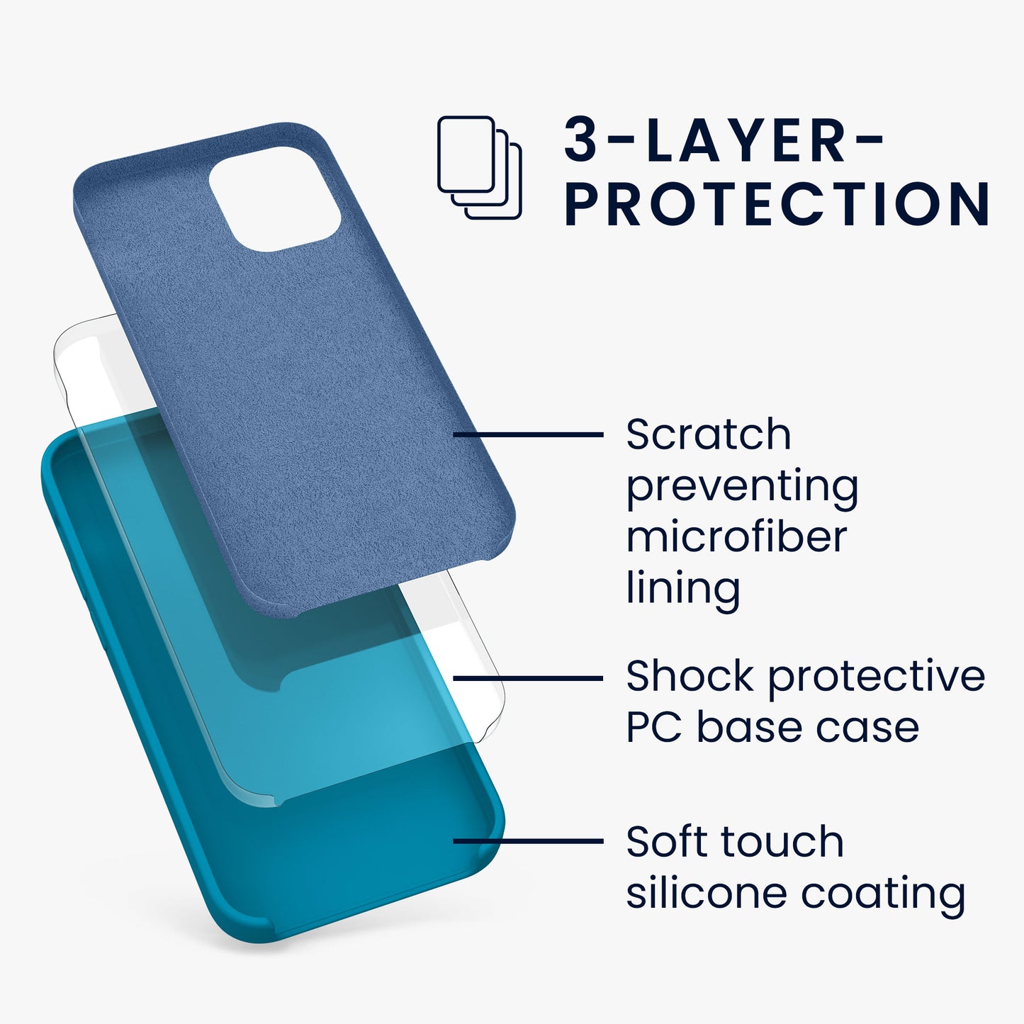 kwmobile Handyhülle für iPhone 12 mini Case - kabelloses Laden