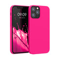 kwmobile Handyhülle für iPhone 12 Hülle / iPhone 12 Pro Hülle - Silikon Handy Case - weiche Oberfläche - kabelloses Laden