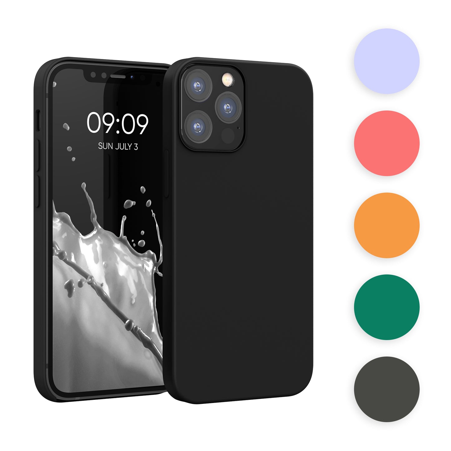 kwmobile Handyhülle für iPhone 12 Hülle / iPhone 12 Pro Hülle - Silikon Handy Case - weiche Oberfläche - kabelloses Laden - Rhabarber Rot Rhabarber Rot  