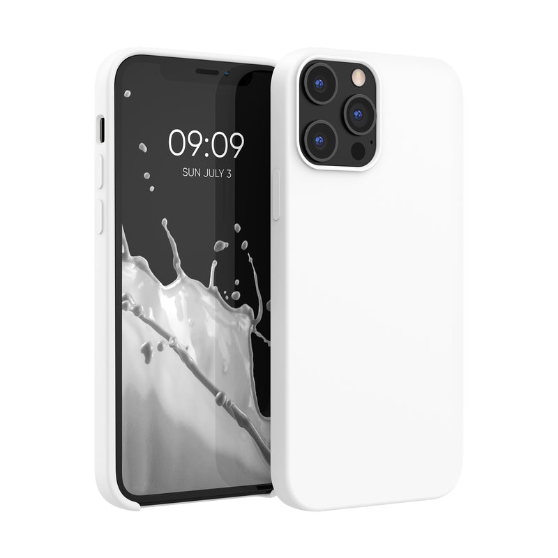 kwmobile Handyhülle für iPhone 12 Pro Max Case - Hülle Silikon - kabelloses Laden