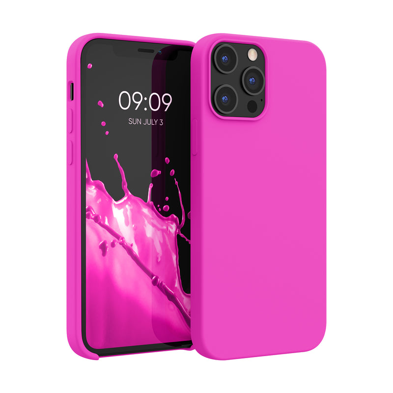 kwmobile Handyhülle für iPhone 12 Pro Max Case - Hülle Silikon - kabelloses Laden