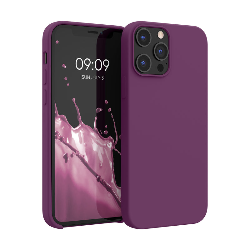 kwmobile Handyhülle für iPhone 12 Pro Max Case - Hülle Silikon - kabelloses Laden
