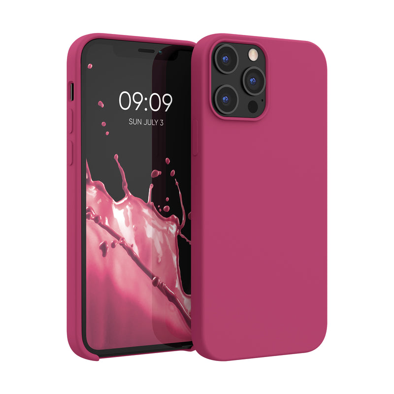 kwmobile Handyhülle für iPhone 12 Pro Max Case - Hülle Silikon - kabelloses Laden