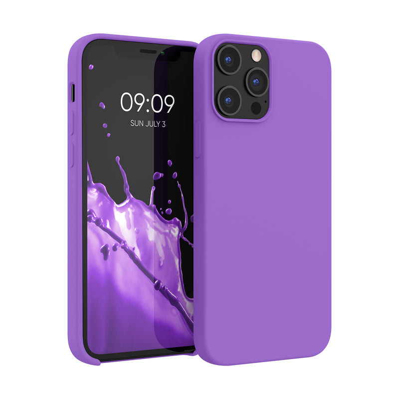 kwmobile Handyhülle für iPhone 12 Pro Max Case - Hülle Silikon - kabelloses Laden