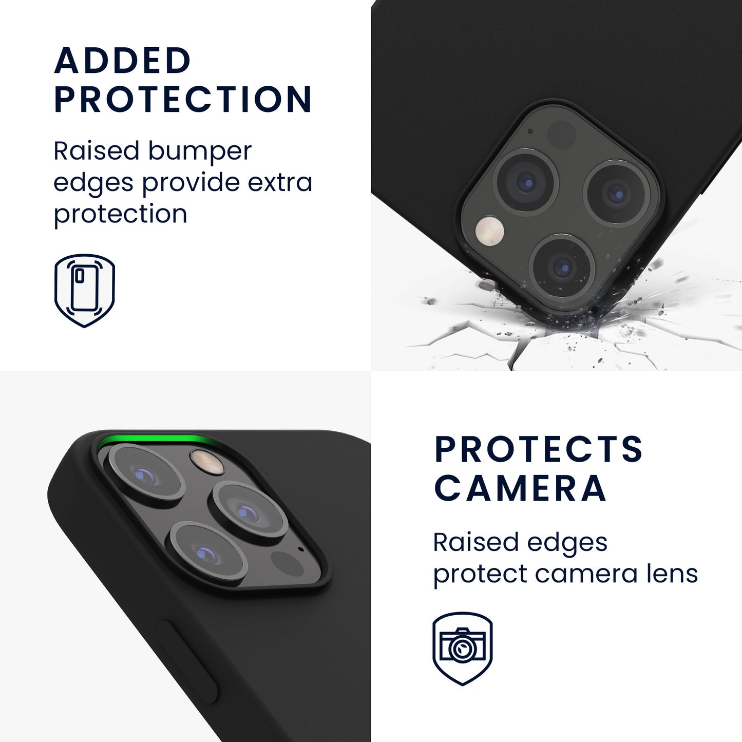 kwmobile Handyhülle für iPhone 12 Pro Max Case - Hülle Silikon - kabelloses Laden