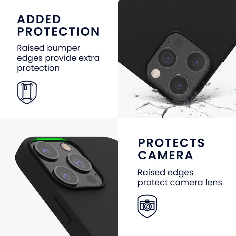 kwmobile Handyhülle für iPhone 12 Pro Max Case - Hülle Silikon - kabelloses Laden