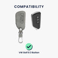 kwmobile Autoschlüssel Hülle kompatibel mit VW Golf 8 3-Tasten Autoschlüssel Schutzhülle Schlüsselhülle Cover