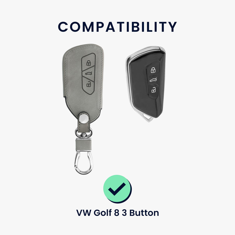 kwmobile Autoschlüssel Hülle kompatibel mit VW Golf 8 3-Tasten Autoschlüssel Schutzhülle Schlüsselhülle Cover