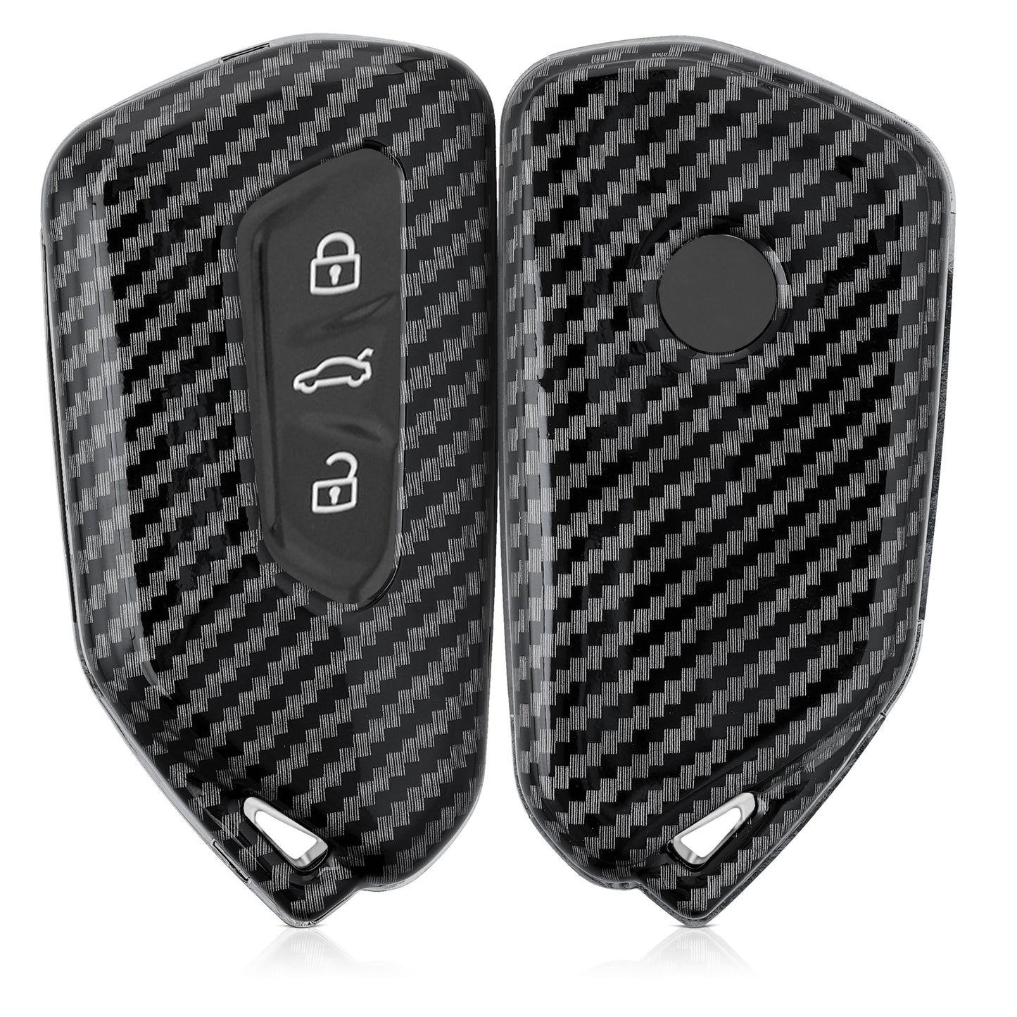 kwmobile Autoschlüssel Hülle kompatibel mit VW Golf 8 3-Tasten Autoschlüssel Hardcover Schutzhülle Schlüsselhülle Cover