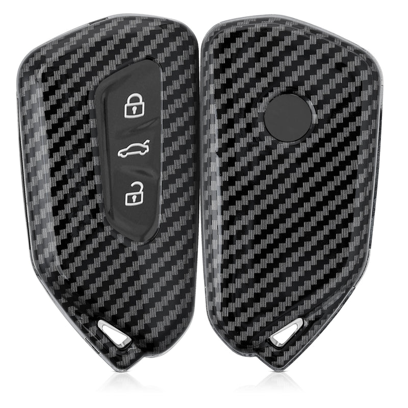 kwmobile Autoschlüssel Hülle kompatibel mit VW Golf 8 3-Tasten Autoschlüssel Hardcover Schutzhülle Schlüsselhülle Cover