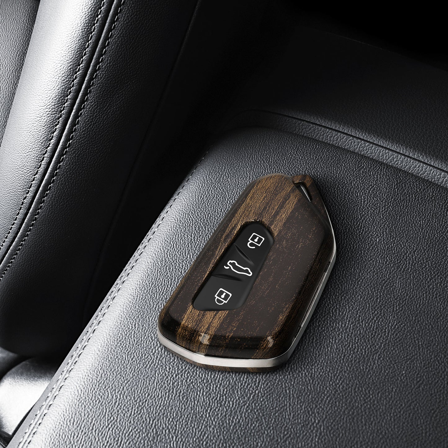 kwmobile Autoschlüssel Hülle kompatibel mit VW Golf 8 3-Tasten Autoschlüssel Hardcover Schutzhülle Schlüsselhülle Cover