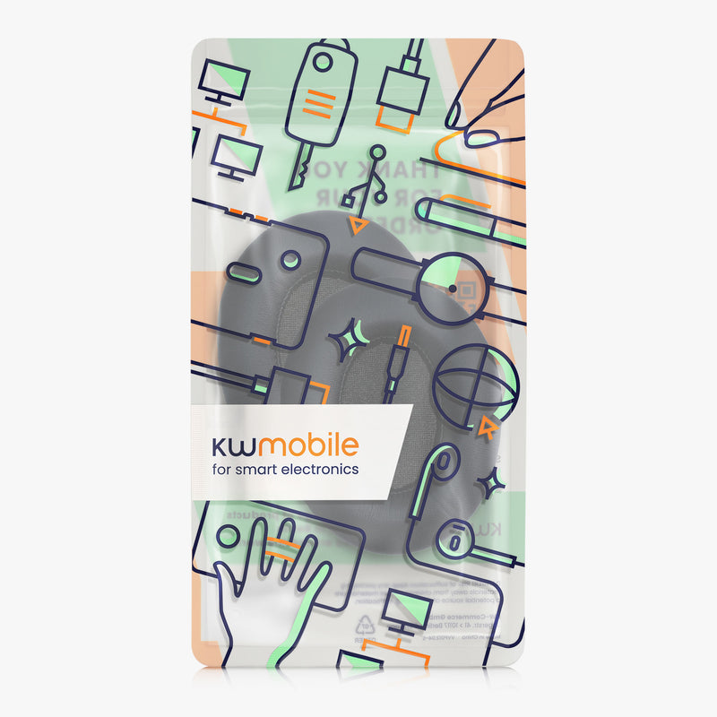 kwmobile Ohr Polster für TaoTronics BH060 Ohrpolster Ersatz Ohrpolster Kopfhörer Ersatzteile Kopfhörer Ersatzpolster Over Ear Headphones
