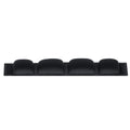 kwmobile Bügelpolster Kunstleder kompatibel mit Sennheiser HD545 / HD565 / HD580 / HD600 / HD650 - Over Ear Kopfhörer Ersatz Kopfbügel Polster Schwarz  