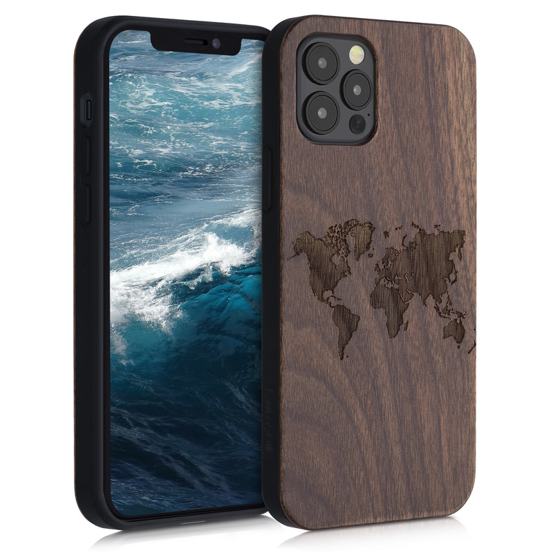 kwmobile Hülle kompatibel mit Apple iPhone 12 / iPhone 12 Pro Hülle - Handy Cover - TPU Handyhülle Kompass Vintage