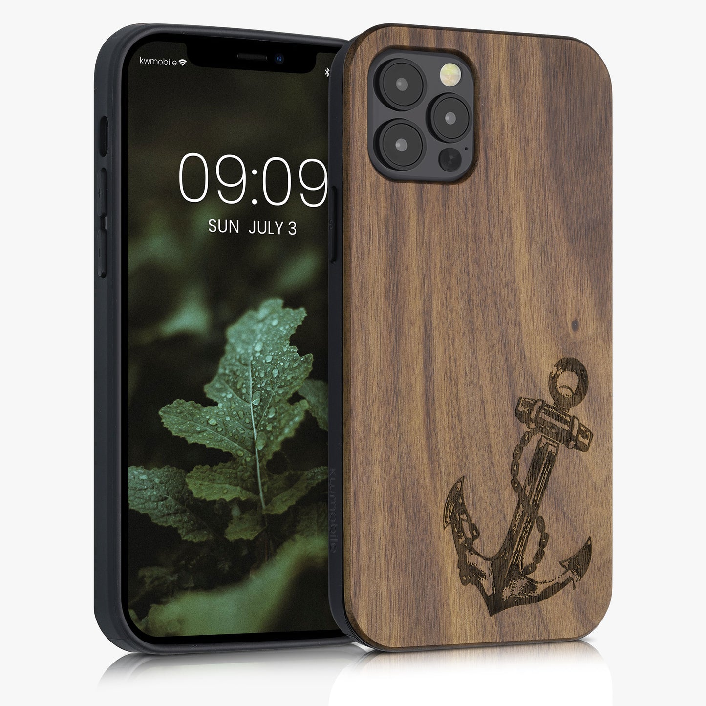 kwmobile Hülle kompatibel mit Apple iPhone 12 / iPhone 12 Pro Hülle - Handy Cover - TPU Handyhülle Kompass Vintage