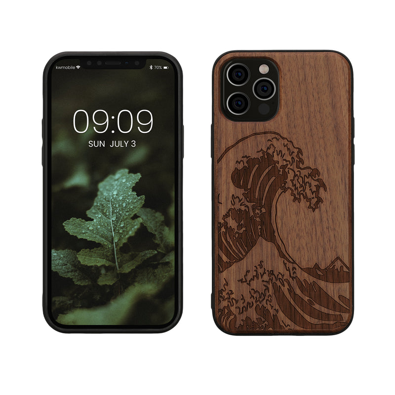 kwmobile Hülle kompatibel mit Apple iPhone 12 / iPhone 12 Pro Hülle - Handy Cover - TPU Handyhülle Kompass Vintage