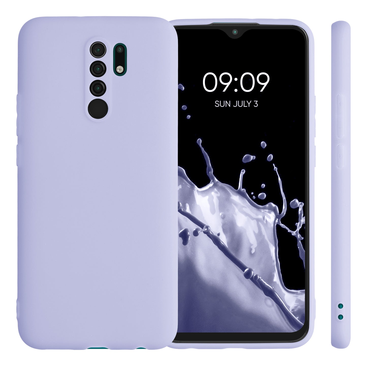 kwmobile Handyhülle für Xiaomi Redmi 9 Hülle - weiches Handy Silikon Case - Schutzhülle Cover