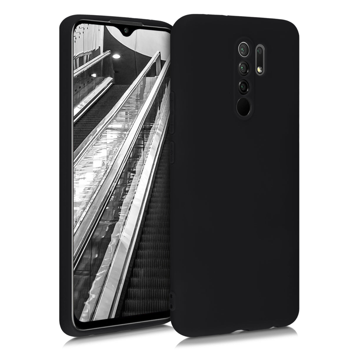 kwmobile Handyhülle für Xiaomi Redmi 9 Hülle - weiches Handy Silikon Case - Schutzhülle Cover
