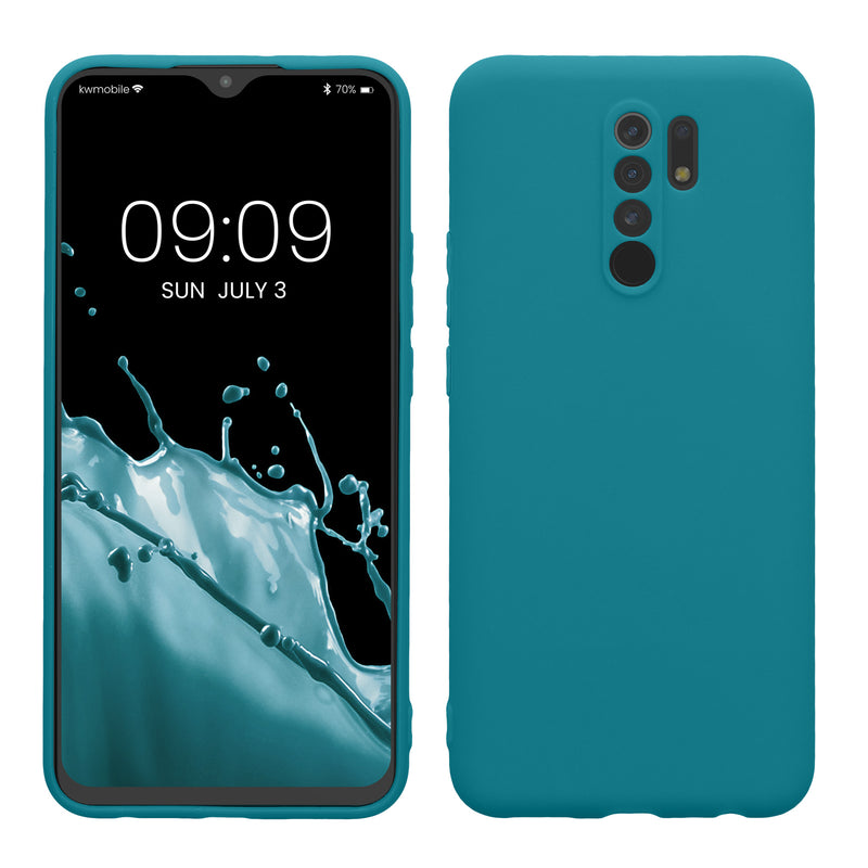 kwmobile Handyhülle für Xiaomi Redmi 9 Hülle - weiches Handy Silikon Case - Schutzhülle Cover